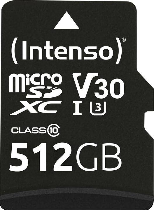 Produktbild Intenso UHS-I Professional (512 GB, microSDXC, U3, UHS-I)