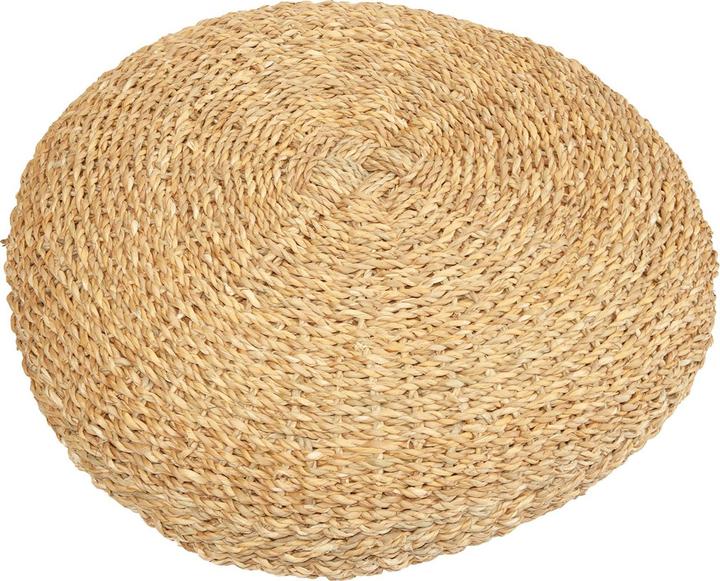 Image du produit Natura Punto Pouf, coussin de sol en roseau, rond