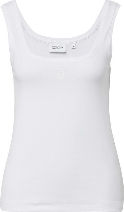 Actual product image Comma T-Shirt Tanktop mit Karree-Ausschnitt und Logo-Print (42)