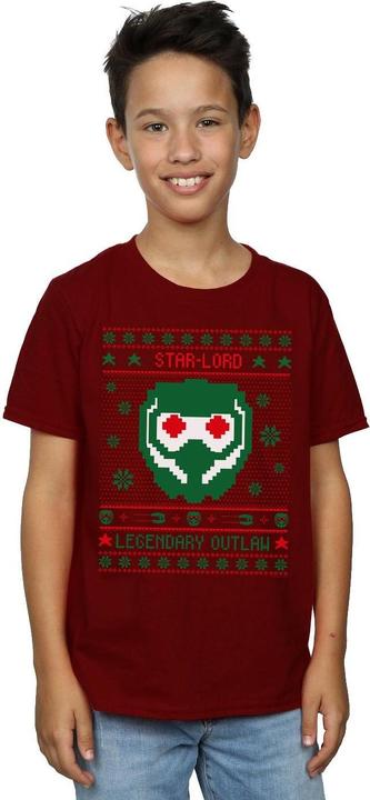 Actual product image Boys Guardians Of The Galaxy Vol. 2 Star Lord Fair Isle T-Shirt (128)