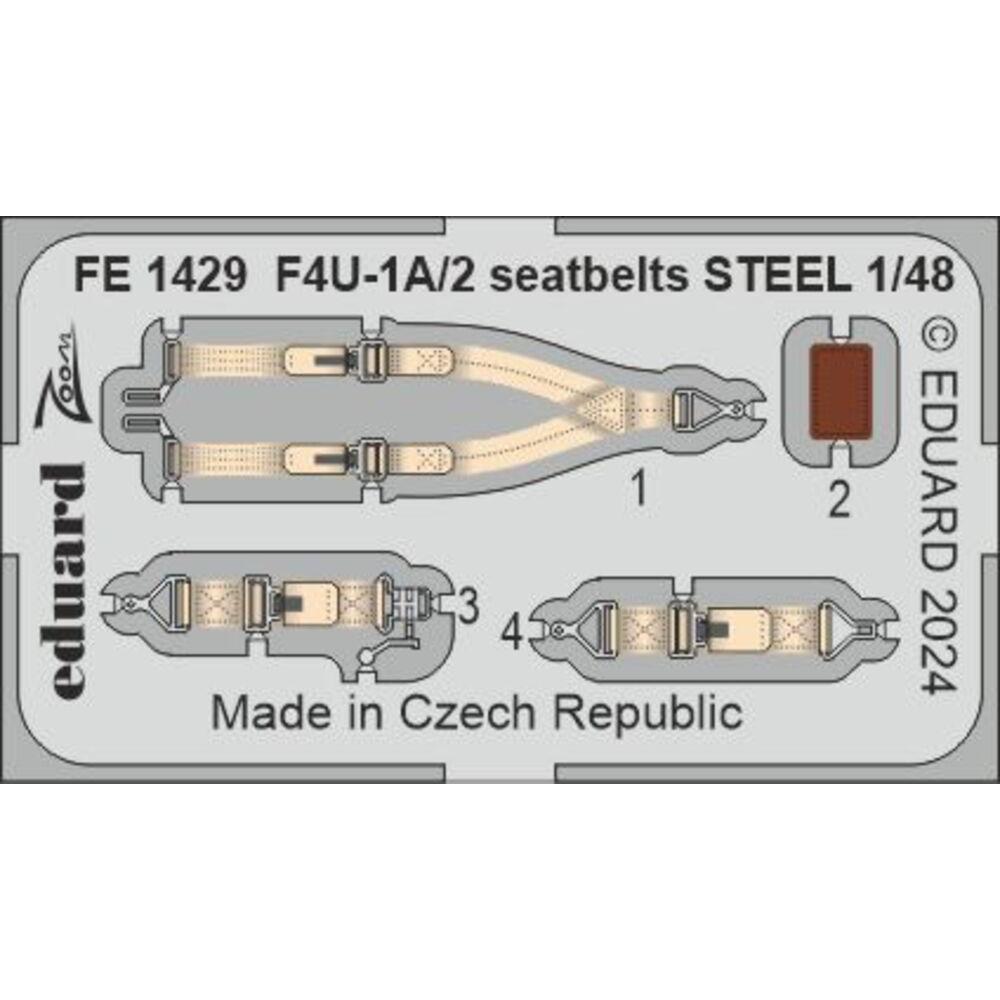 Eduard F4U-1A/2 seatbelts STEEL 1/48 MAGIC FACTORY