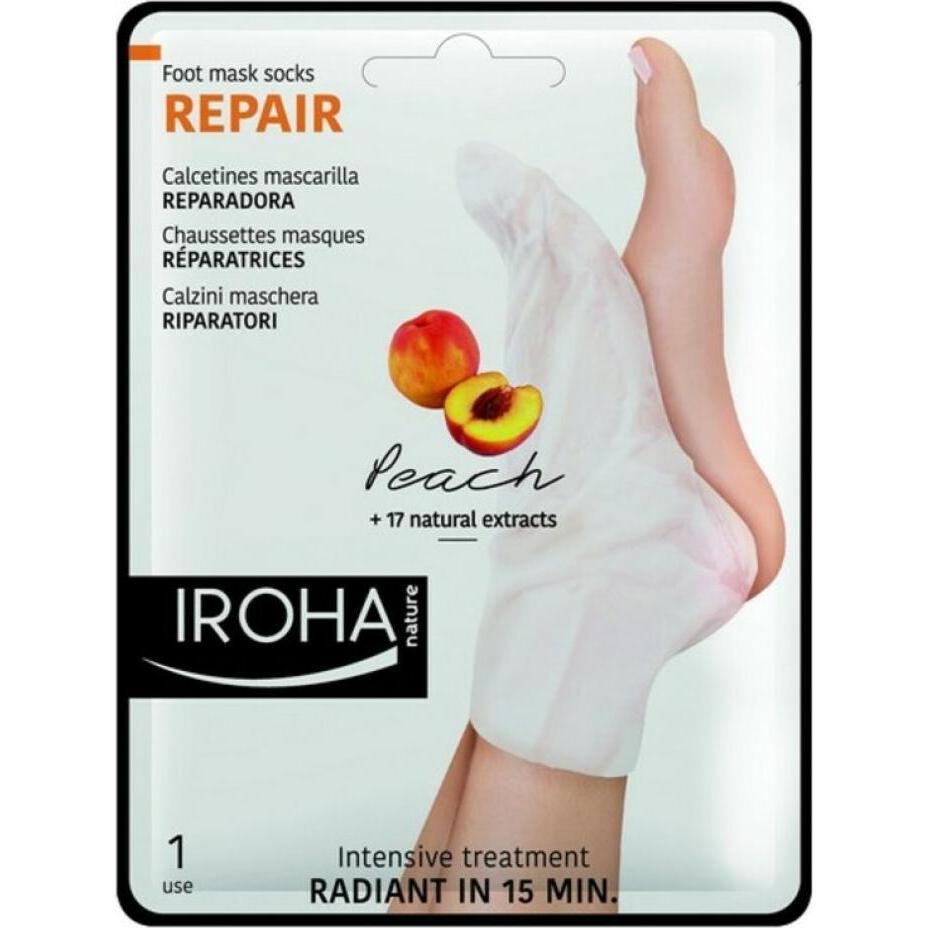 Thumbnail - Iroha Nature, Fusspflegemittel, Nature - Foot Mask Socks Repair Peach (Fussmaske, 9 ml)