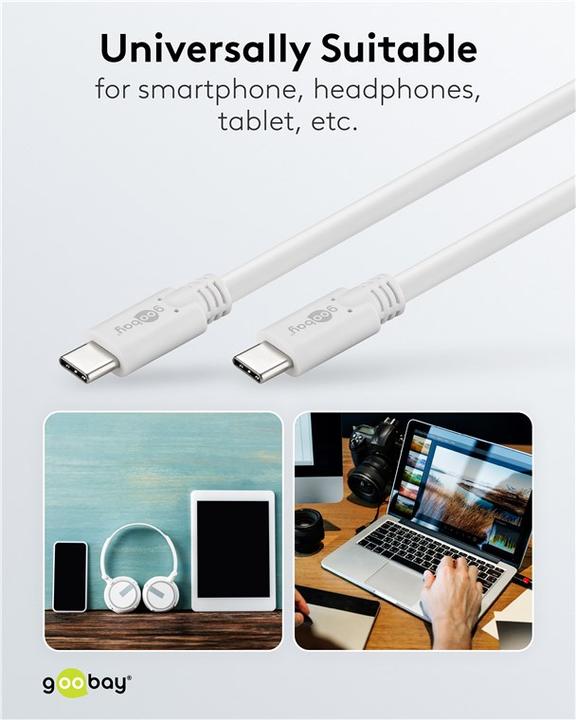 Produktbild Goobay USB-C 3.2 Kabel (0.50 m, USB 3.1)