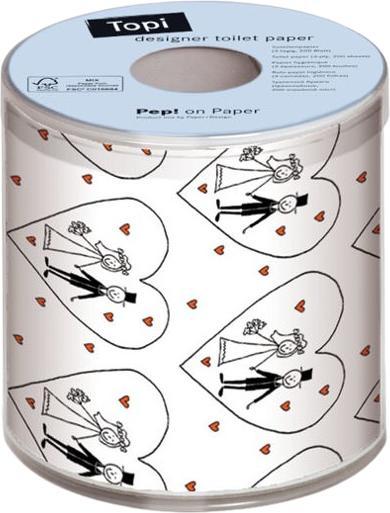 Immagine prodotto Paper + Design Carta igienica Rotoli di matrimonio, 3 veli, bianco (1 x)