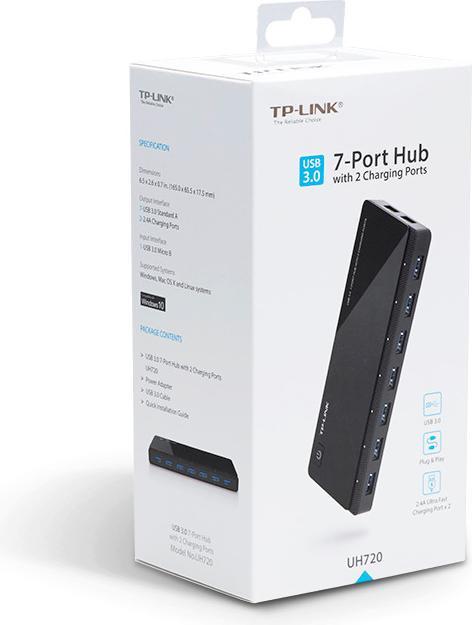 Actual product image TP-Link Uh720 (Micro USB, 7 Ports)