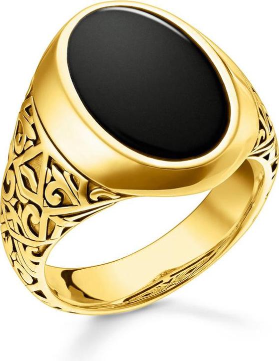 Produktbild Thomas Sabo Ring Schwarz-Gold (58, 925 Silber)