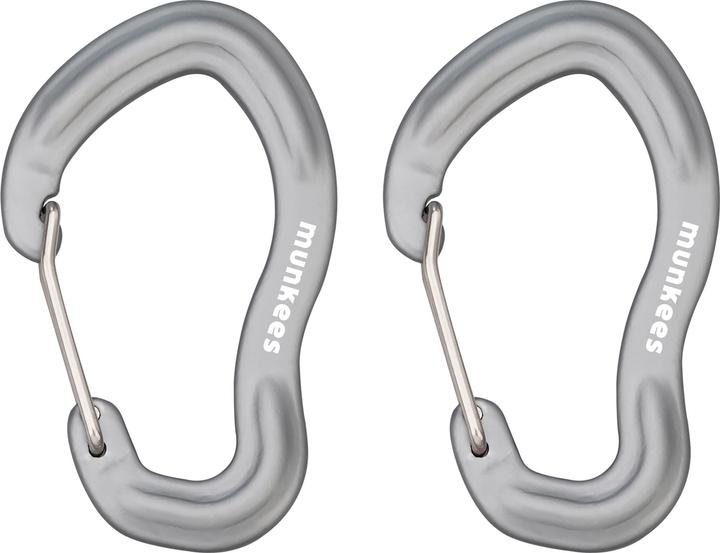 Immagine prodotto Munkees Karabiner mit Drahtschnapper 2er Pack