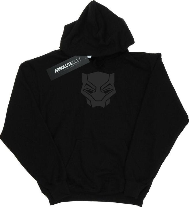 Actual product image Mens Black Panther Black On Black Hoodie (S)