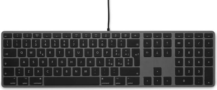 Productafbeelding LMP USB numeriek toetsenbord KB-1243, 110 toetsen, 2x USB, aluminium, Italiaanse indeling, macOS, space (IT, Bedraad)