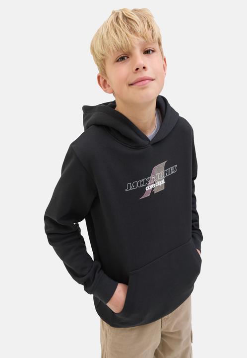 Actual product image Jack & Jones Jcotier Front Print Sweat Hood Sn Jnr (176)