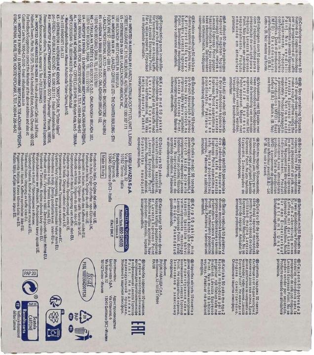 Nährwerte und Zutaten Lavazza Forte e Deciso Espresso (100 x Port.)