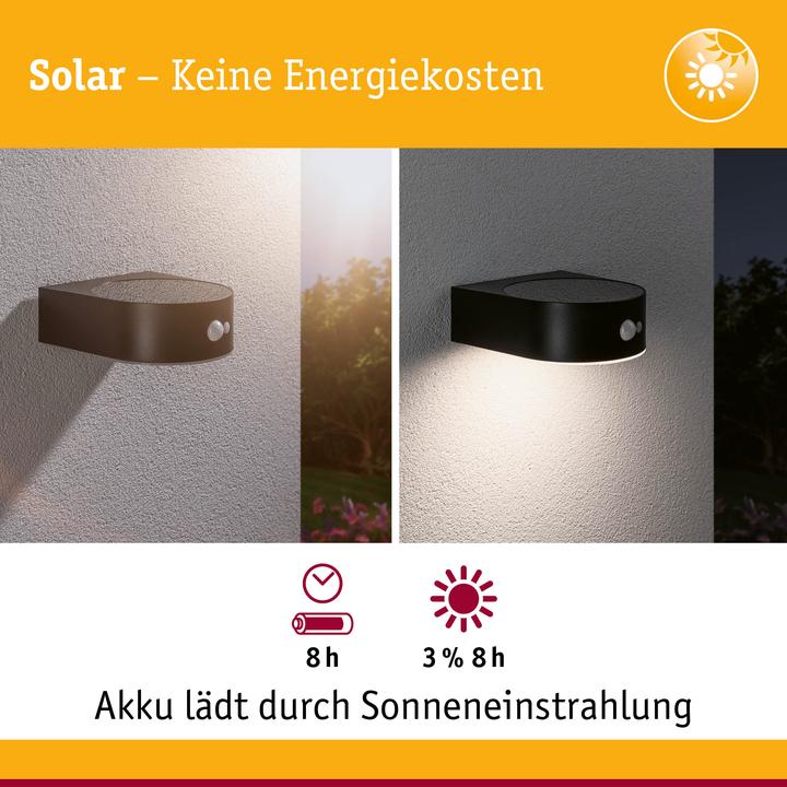 Actual product image Paulmann Solar Wall Light Eileen (600 lm, IP44)