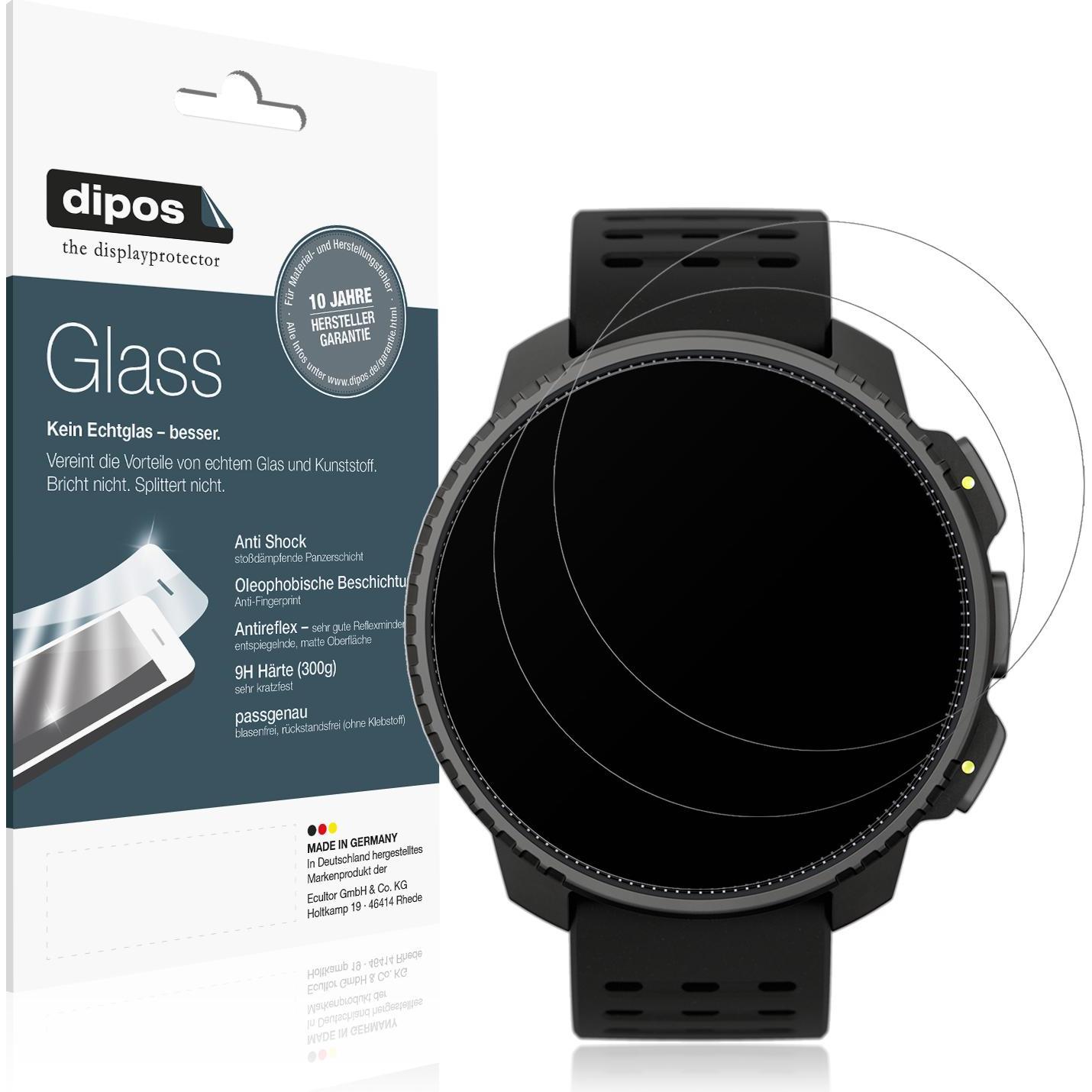 Dipos Anti-Shock Displayschutz Matt 9H, Smartwatch Schutzfolie, Transparent