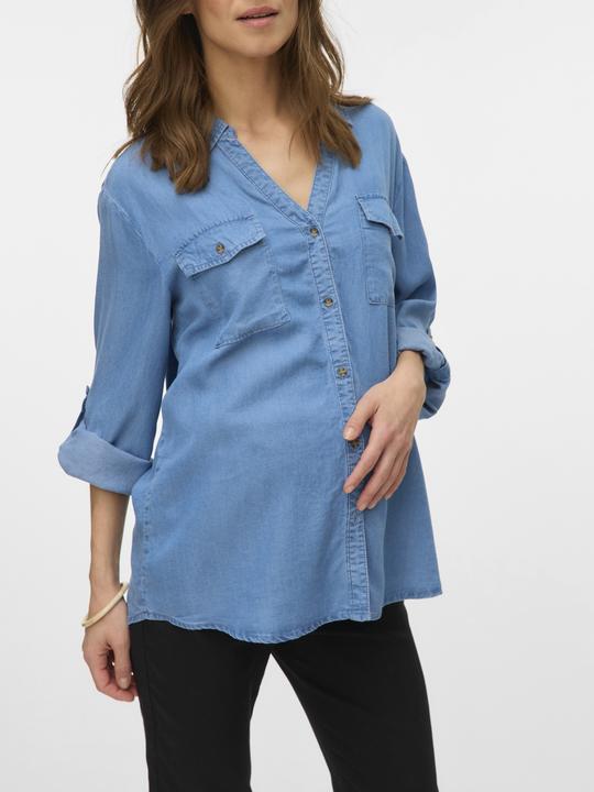 Image du produit Vero Moda Maternity Locker geschnitten Hemdkragen Hemd Hemd (XS)