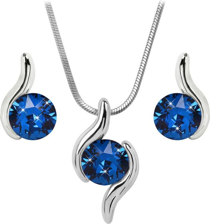Produktbild Levien A set of Chaton Wave Capri Blue necklaces and earrings