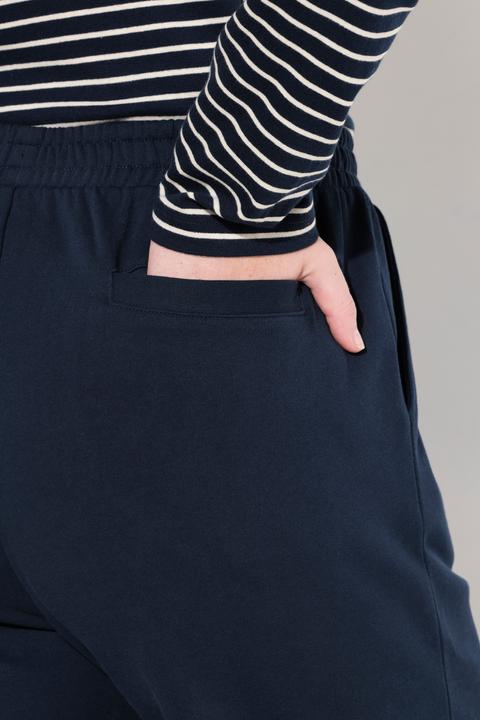 Immagine prodotto Ulla Popken Pantaloni di felpa in cotone biologico con taglio della gamba ampio e cintura elastica (42, 44)