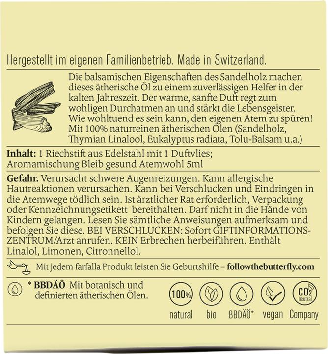 Produktbild Farfalla Riechstift Set Atemwohl