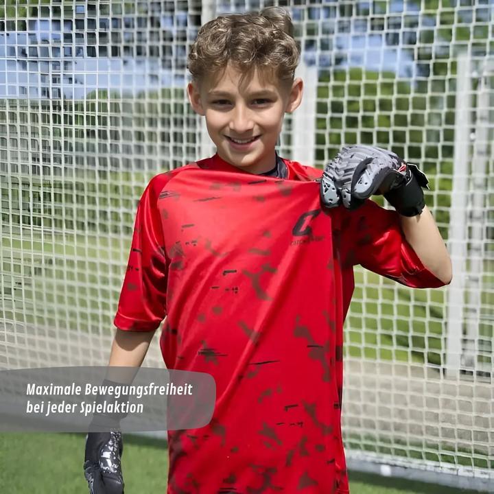 Actual product image Catch & Keep Trikot Red Camou Torwarttrikot Gr. L Kurzarm Fussball Shirt (L)