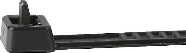 Actual product image kaiserkraft Cable binder, reusable, pack of 25, LxW 196 x 4.8 mm, black, 4+ packs. (Plastic cable ties, 196 mm, 25 pcs.)