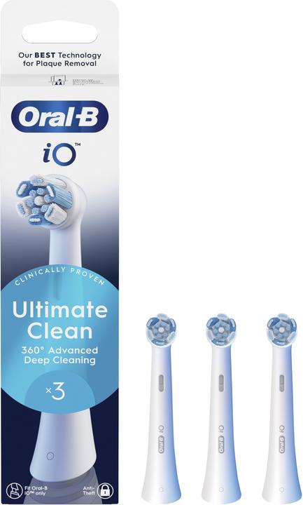 Produktbild Oral-B Oral B - iO Series Ultimate Clean Replacement Brush Heads - White - 3 count (3x)