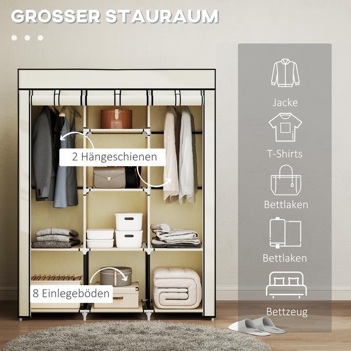 Image du produit Homcom Armoire en tissu (125 x 43 x 162,5 cm)