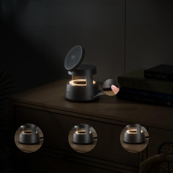 Actual product image 4smarts Wireless Charger Aura Sound, Induktion Ladestandard: Qi2 (30 W)