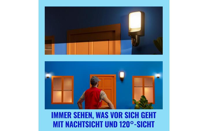 Produktbild WiZ Aussenwandleuchte mit Kamera (1920 x 1080 Pixels)