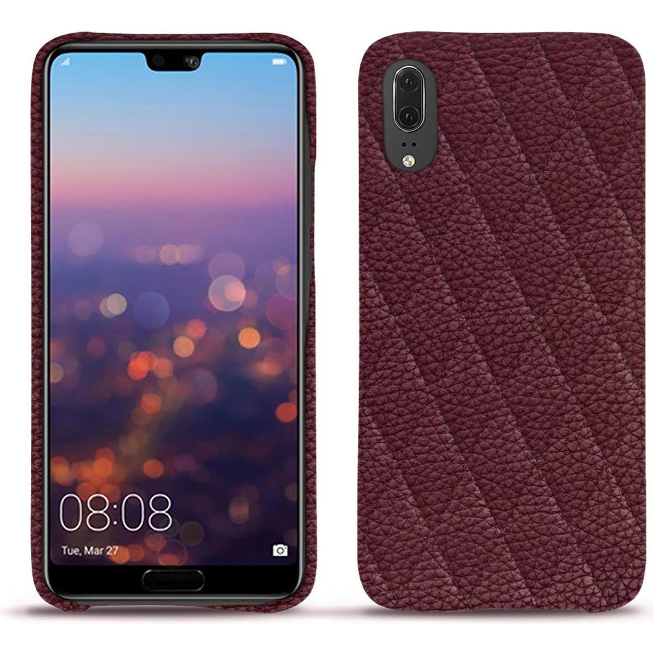 Thumbnail - Noreve Lederschutzhülle (Huawei P20), Smartphone Hülle, Violett