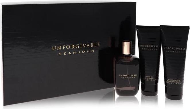Produktbild Sean John Unforgivable by Gift Set -- 4.2 oz Eau de Toilette Spray + 3.4 oz Shower Gel + 3.4 oz A... (Parfum set)