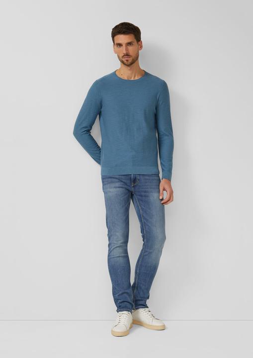 Produktbild s.Oliver Strickpullover Strickpullover mit Flammgarnstruktur (M)