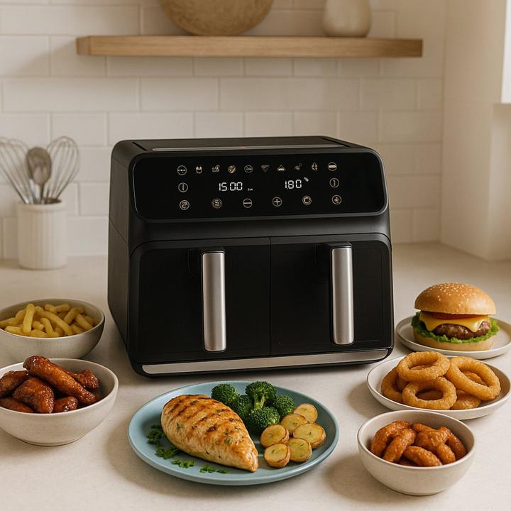 Productafbeelding alpina Dubbele airfryer 8L 230V 1700W