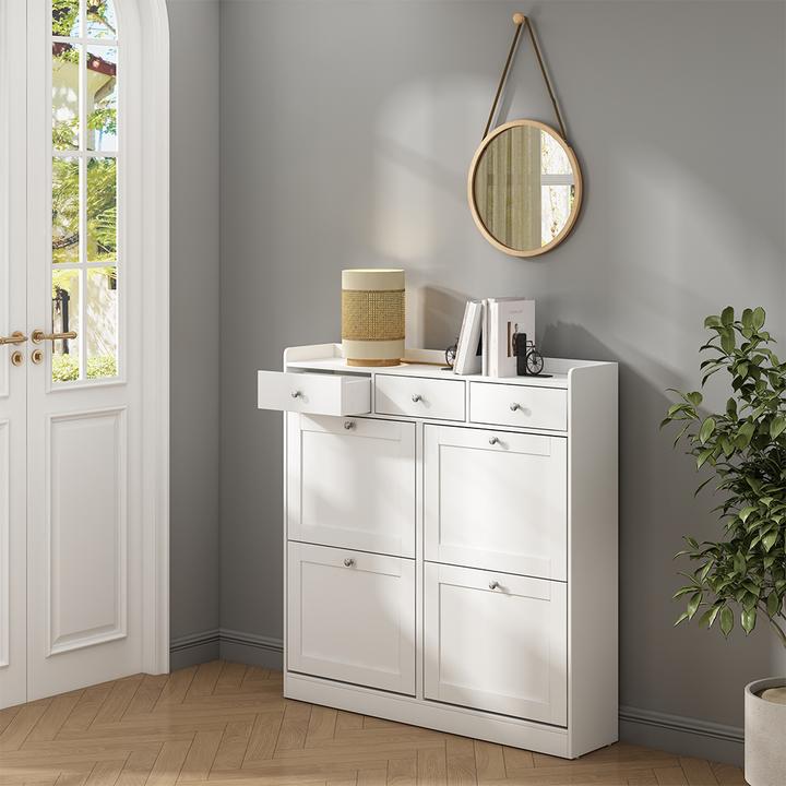 Produktbild Vicco Vitto mit 3 Schubladen & 4 Klappfächern (100 x 22 x 99.5 cm)