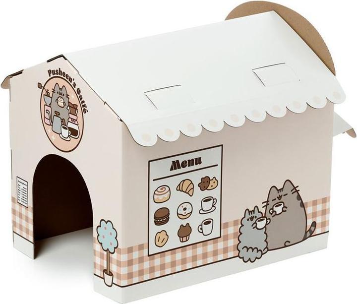 Immagine prodotto Puckator Casetta per gatti Pusheen il gatto - Costruisci da solo la tana del gatto in cartone al 100% (1 x)