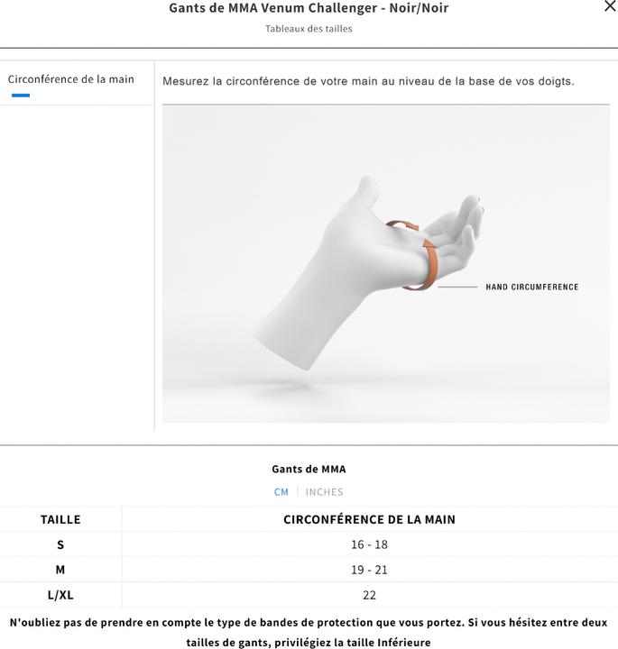 Image du produit Venum Gants Challenger 2.0 Mma (4 OZ, M)