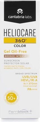 Energie-Label Cantabria Labs 360 Gel Ölfrei Bronze Intensiv Spf50 50ml (Sonnencreme, SPF 50, 50 ml)