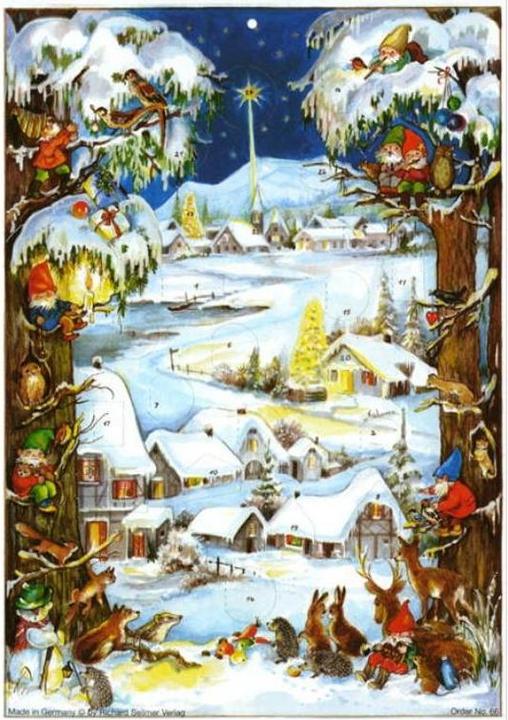 RSV66 - Advent calendar - A colourful Christmas in the snow