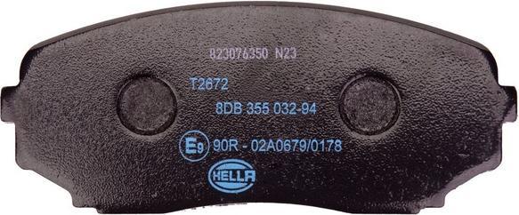 Produktbild Hella 8DB 355 032-941 Bremsbelagsatz Scheibenbremse
