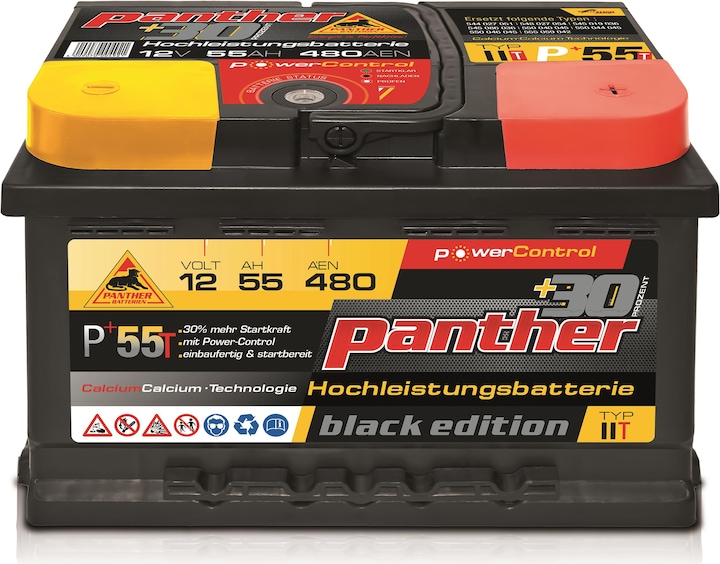 Produktbild Panther Black Edition (12 V, 55 Ah, 480 A)