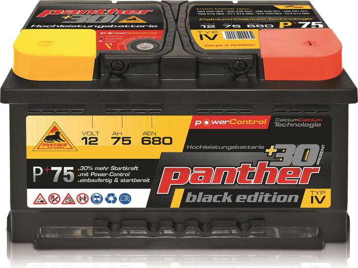 Panther black edition (12 V, 75 Ah, 680 A)