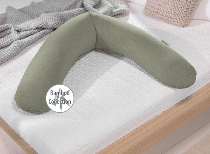 Actual product image Theraline Nursing pillow "The Original" with micro pearl filling incl. cover 190 cm (190 cm)