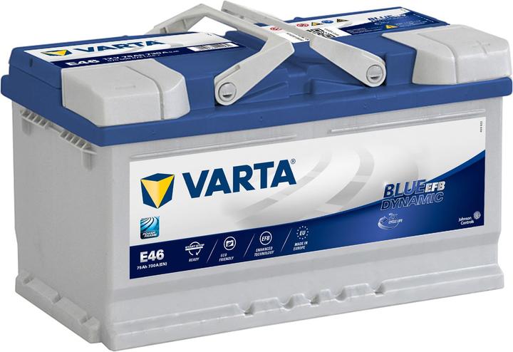 Produktbild Varta Blue Dynamic EFB E46 (12 V, 75 Ah, 730 A)