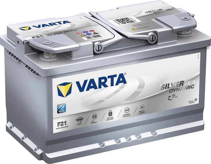 Varta Silver Dynamic AGM F21 (12 V, 80 Ah, 800 A)