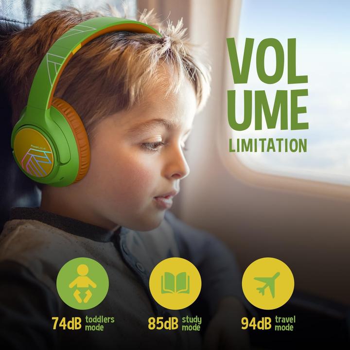Actual product image PowerLocus Bobo Bluetooth-Kinderkopfhörer turtle