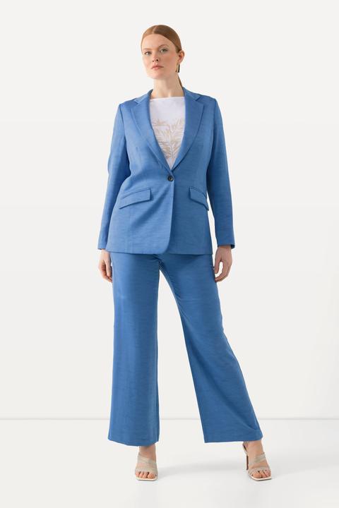 Immagine prodotto Ulla Popken Pantaloni con texture, taglio della gamba ampio e cintura parzialmente elastica (42)