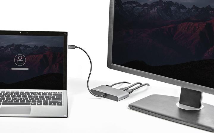 Actual product image StarTech TB3DKM2HDL (Thunderbolt, 5 ports)