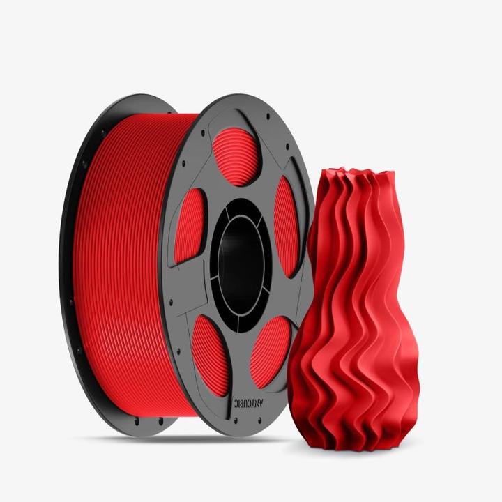 Actual product image Anycubic PLA 1 KG Filament (Red) (PLA, 1000 g, Red)