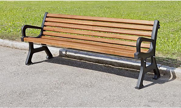 Produktbild kaiserkraft Holzsitzbank, massiv