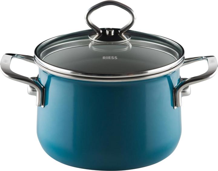 Productafbeelding Riess Vleespan w.glas d. 16cm,2L (Steelpan, Email)