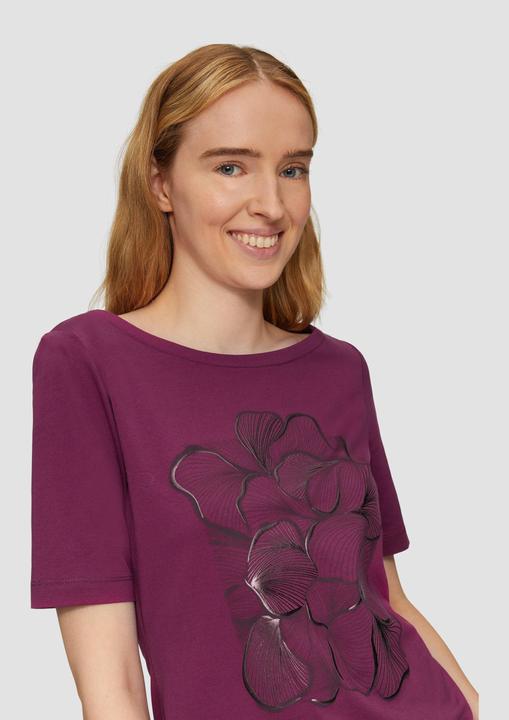 Produktbild s.Oliver T-Shirt Jerseyshirt mit glänzendem Frontprint (36)