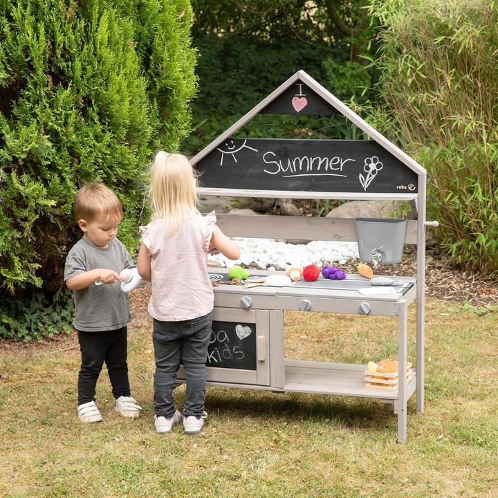 Image du produit Roba Cuisine d'extérieur pour jouer et faire de la boue à l'image d'une maison
